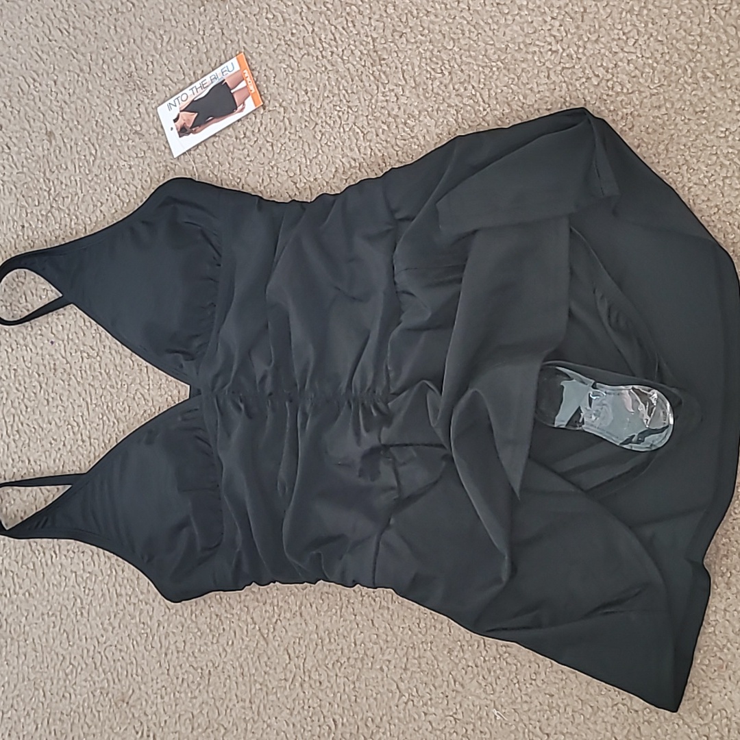 Into The Bleu By Amerex Black Skirted Swimsuit